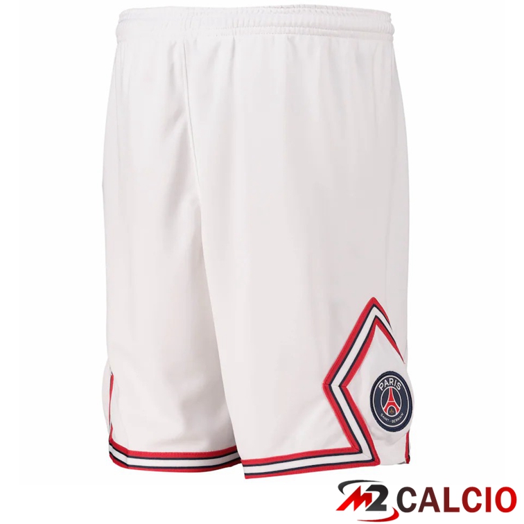 Maglie Calcio Personalizzate,Tute Calcio Squadre,Maglia Nazionale Italiana Calcio | Pantalonici Da Calcio Jordan Paris PSG Quattro Bianco 2021/2022