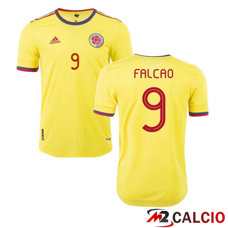 Maglie Calcio Personalizzate,Tute Calcio Squadre,Maglia Nazionale Italiana Calcio | Maglia Nazionale Colombia (FALCAO 9) Prima 2020/2021