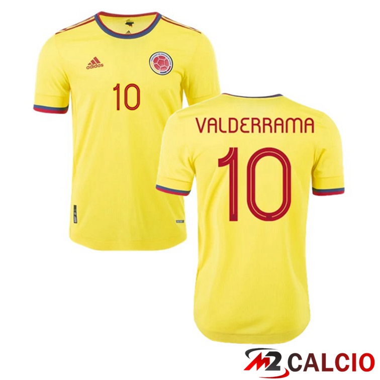 Maglie Calcio Personalizzate,Tute Calcio Squadre,Maglia Nazionale Italiana Calcio | Maglia Nazionale Colombia (VALDERRAMA 10) Prima 2020/2021