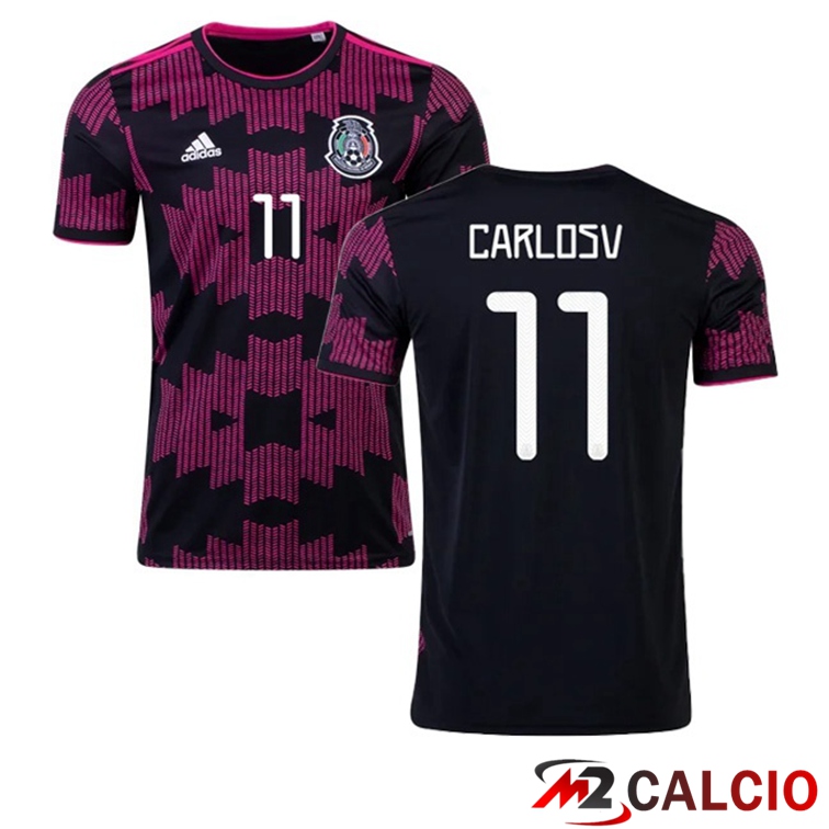 Maglie Calcio Personalizzate,Tute Calcio Squadre,Maglia Nazionale Italiana Calcio | Maglia Nazionale Messico (CARLOSV 11) Prima 2020/2021
