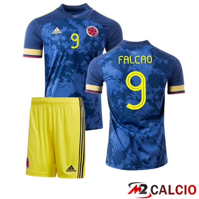 Maglie Calcio Personalizzate,Tute Calcio Squadre,Maglia Nazionale Italiana Calcio | Maglia Nazionale Colombia (FALCAO 9) Bambino Seconda 2020/2021