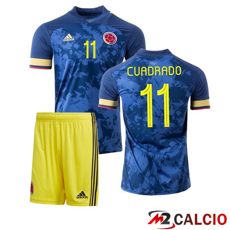Maglie Calcio Personalizzate,Tute Calcio Squadre,Maglia Nazionale Italiana Calcio | Maglia Nazionale Colombia (CUADRADO 1) Bambino Seconda 2020/2021