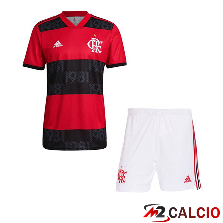 Maglie Calcio Personalizzate,Tute Calcio Squadre,Maglia Nazionale Italiana Calcio | Maglia Flamengo Bambino Prima 2021/22