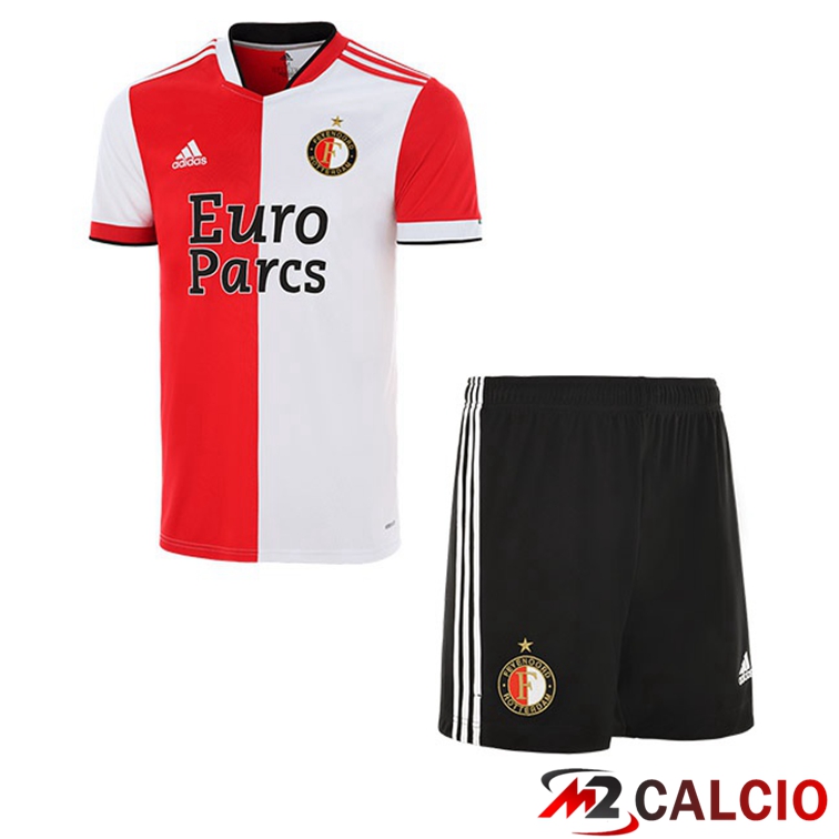 Maglie Calcio Personalizzate,Tute Calcio Squadre,Maglia Nazionale Italiana Calcio | Maglia Feyenoord Bambino Prima 2021/22
