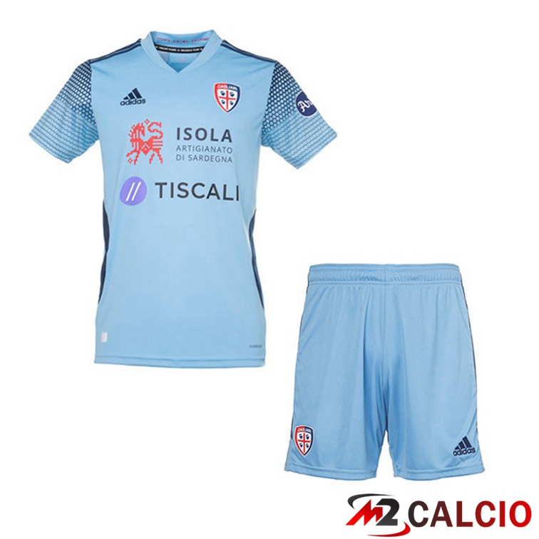 Maglie Calcio Personalizzate,Tute Calcio Squadre,Maglia Nazionale Italiana Calcio | Maglie Calcio Cagliari Calcio Bambino Terza Blu 21/22