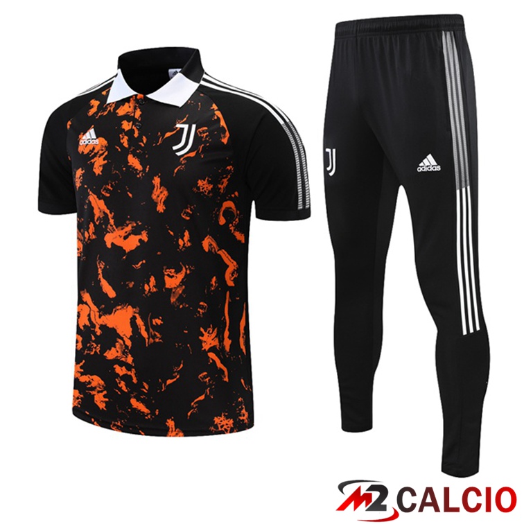 Maglie Calcio Personalizzate,Tute Calcio Squadre,Maglia Nazionale Italiana Calcio | Maglia Polo Juventus + Pantaloni Nero Giallo 2021/2022