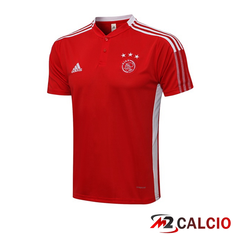 Maglie Calcio Personalizzate,Tute Calcio Squadre,Maglia Nazionale Italiana Calcio | Maglia Polo AFC Ajax Rosso 2021/2022