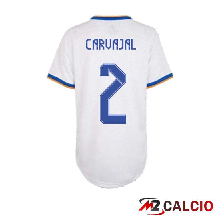 Maglie Calcio Personalizzate,Tute Calcio Squadre,Maglia Nazionale Italiana Calcio | Maglia Real Madrid (DANI CARVAJAL 2) Donna Prima Bianco 2021/2022