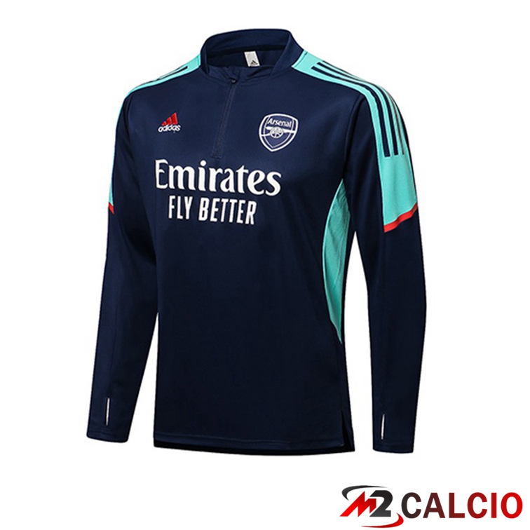 Maglie Calcio Personalizzate,Tute Calcio Squadre,Maglia Nazionale Italiana Calcio | Felpa Allenamento FC Arsenal Blu Reale 2021/2022
