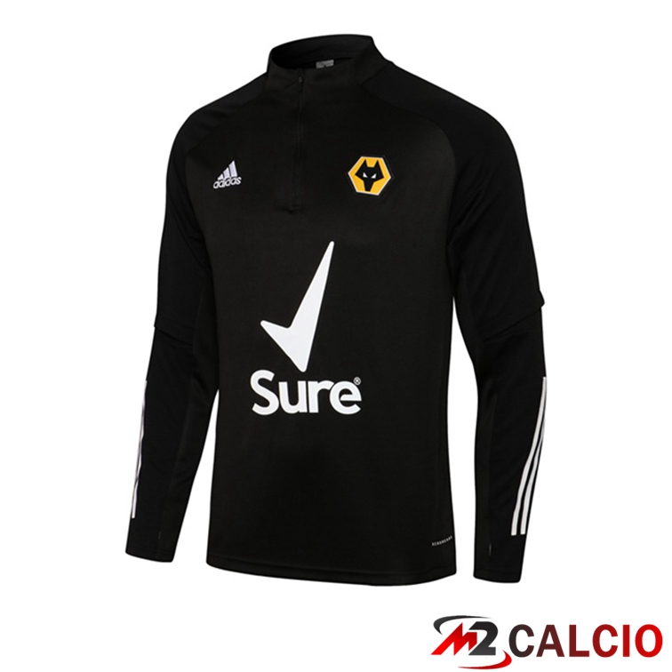 Maglie Calcio Personalizzate,Tute Calcio Squadre,Maglia Nazionale Italiana Calcio | Felpa Allenamento Wolves Nero 2021/2022