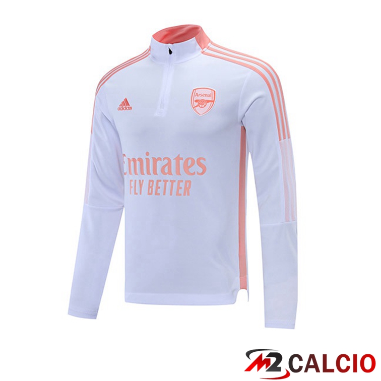 Maglie Calcio Personalizzate,Tute Calcio Squadre,Maglia Nazionale Italiana Calcio | Felpa Allenamento FC Arsenal Bianco 2021/2022