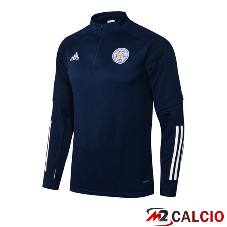 Maglie Calcio Personalizzate,Tute Calcio Squadre,Maglia Nazionale Italiana Calcio | Felpa Allenamento Leicester City Blu Reale 2021/2022