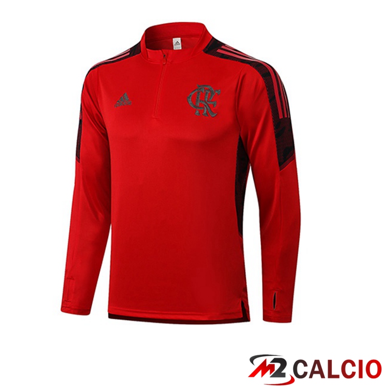 Maglie Calcio Personalizzate,Tute Calcio Squadre,Maglia Nazionale Italiana Calcio | Felpa Allenamento Flamengo Rosso 2021/2022