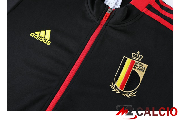 Insieme Tuta Calcio - Giacca Belgio Nero 2021/2022