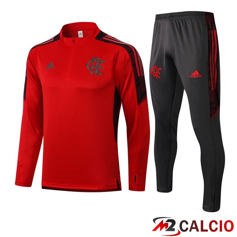 Maglie Calcio Personalizzate,Tute Calcio Squadre,Maglia Nazionale Italiana Calcio | Insieme Tuta Calcio Flamengo Rosso 2021/2022