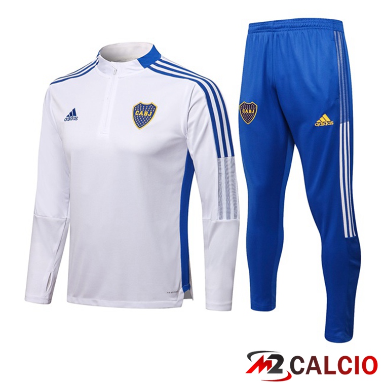 Maglie Calcio Personalizzate,Tute Calcio Squadre,Maglia Nazionale Italiana Calcio | Insieme Tuta Calcio Boca Juniors Bianco 2021/2022
