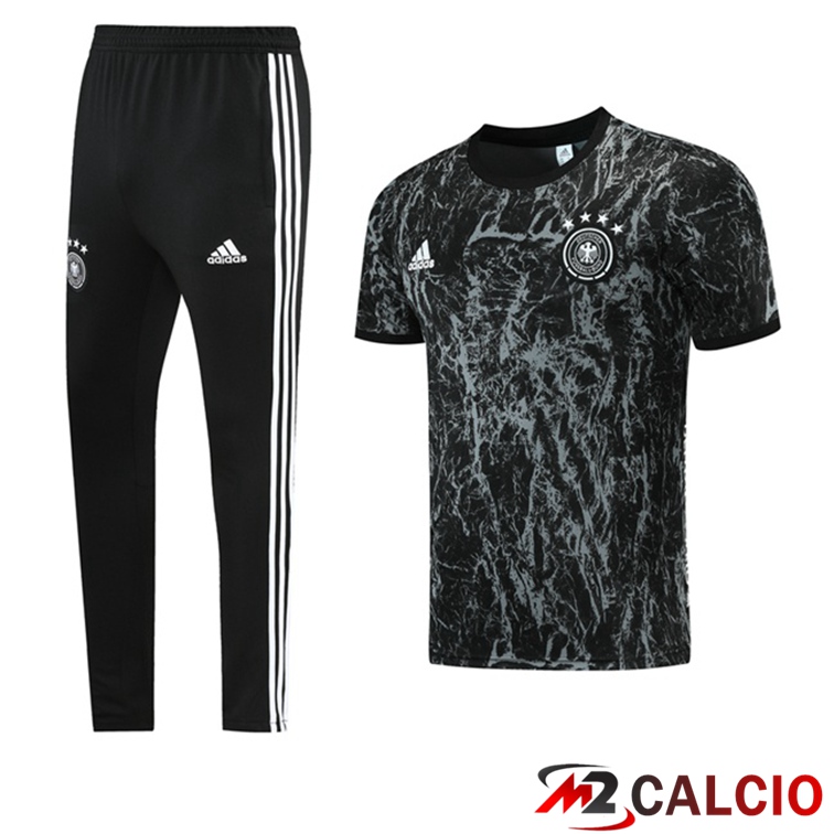 Maglie Calcio Personalizzate,Tute Calcio Squadre,Maglia Nazionale Italiana Calcio | Maglia Allenamento Germania + Pantaloni Nero 2021/2022