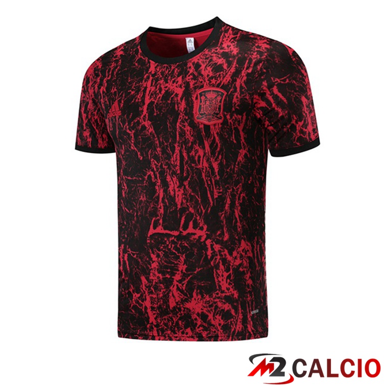 Maglie Calcio Personalizzate,Tute Calcio Squadre,Maglia Nazionale Italiana Calcio | Maglia Allenamento Spagna Rosso 2021/2022