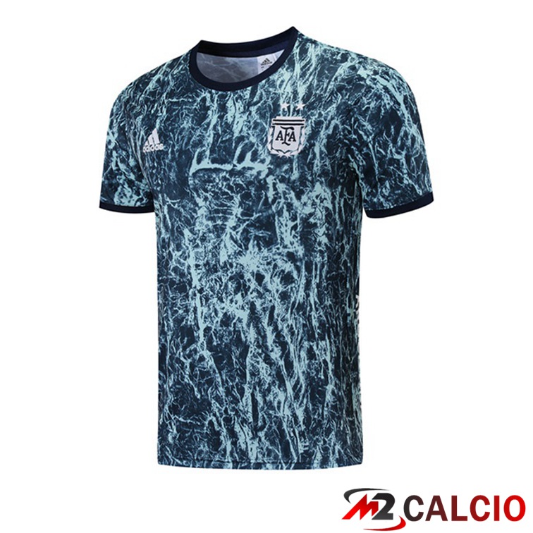 Maglie Calcio Personalizzate,Tute Calcio Squadre,Maglia Nazionale Italiana Calcio | Maglia Allenamento Argentina Blu 2021/2022