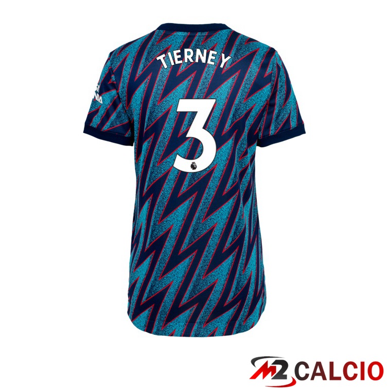 Maglie Calcio Personalizzate,Tute Calcio Squadre,Maglia Nazionale Italiana Calcio | Maglia FC Arsenal (KIERAN TIERNEY 3) Donna Terza Blu 2021/2022