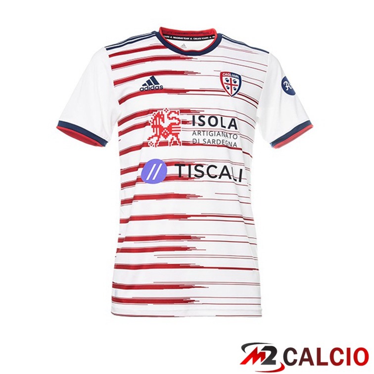 Maglie Calcio Personalizzate,Tute Calcio Squadre,Maglia Nazionale Italiana Calcio | Maglie Calcio Cagliari Calcio Seconda Bianco 21/22
