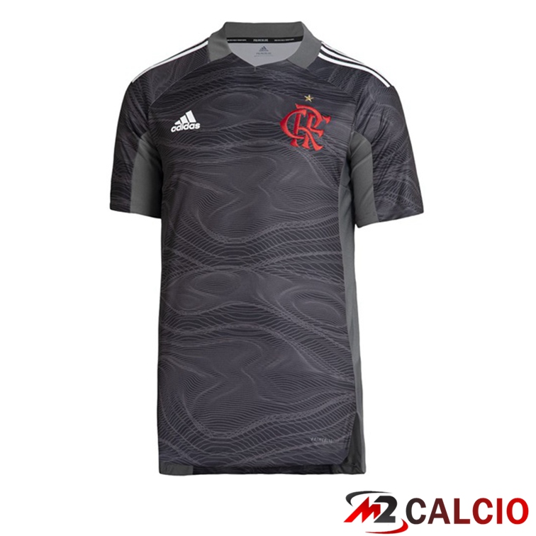 Maglie Calcio Personalizzate,Tute Calcio Squadre,Maglia Nazionale Italiana Calcio | Maglia Flamengo Portiere Grigio 2021/22