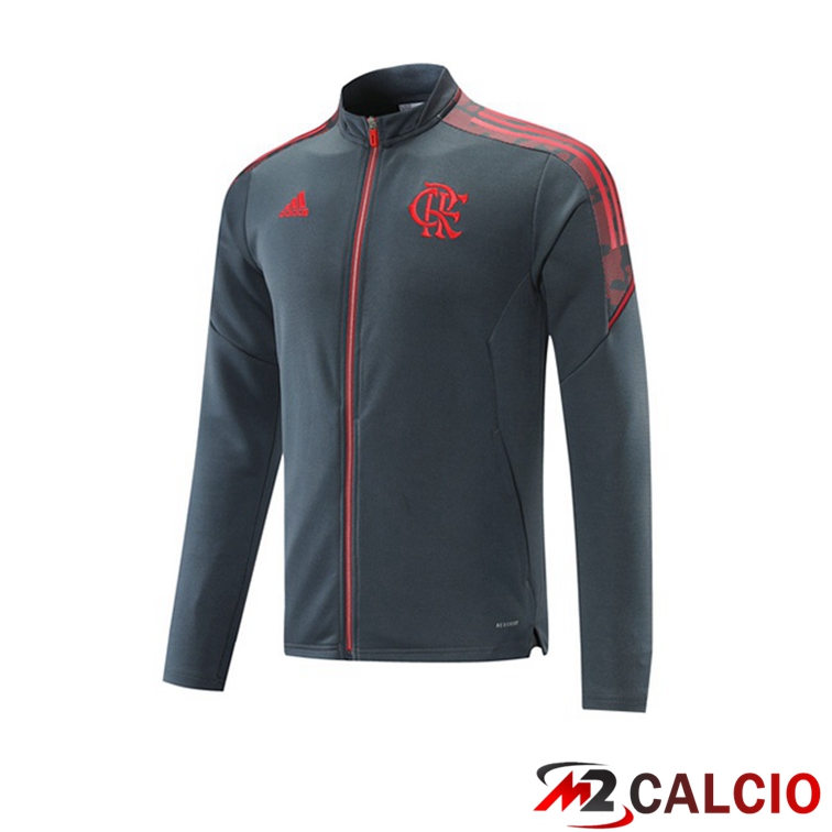 Maglie Calcio Personalizzate,Tute Calcio Squadre,Maglia Nazionale Italiana Calcio | Giacca Calcio Flamengo Grigio 2021/2022