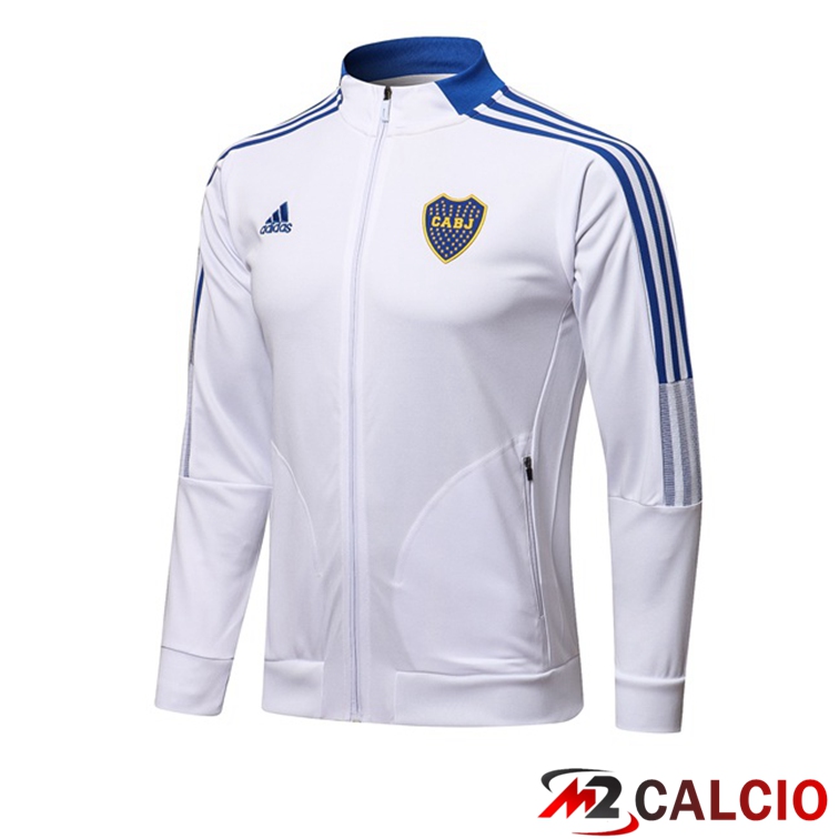 Maglie Calcio Personalizzate,Tute Calcio Squadre,Maglia Nazionale Italiana Calcio | Giacca Calcio Boca Juniors Bianco 2021/2022