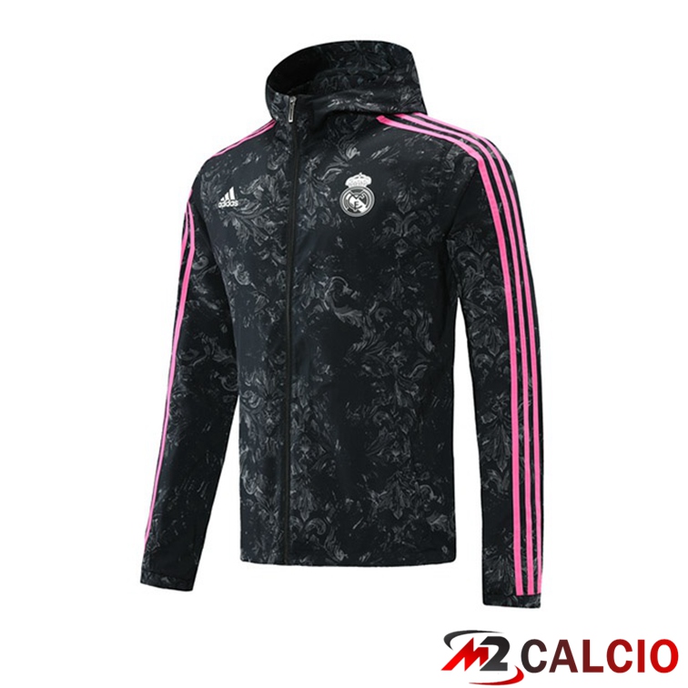 Maglie Calcio Personalizzate,Tute Calcio Squadre,Maglia Nazionale Italiana Calcio | Giacca A Vento Real Madrid Nero 2021/2022