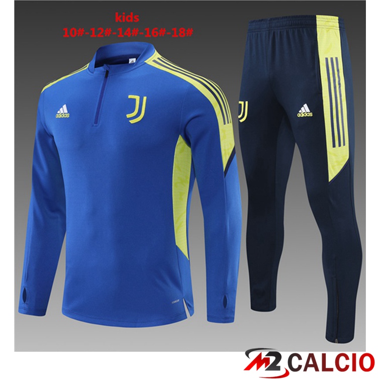 Maglie Calcio Personalizzate,Tute Calcio Squadre,Maglia Nazionale Italiana Calcio | Tuta Calcio Bambino Juventus Blu 2021/2022