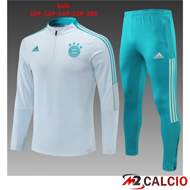 Maglie Calcio Personalizzate,Tute Calcio Squadre,Maglia Nazionale Italiana Calcio | Tuta Calcio Bambino Bayern Monaco Grigio 2021/2022