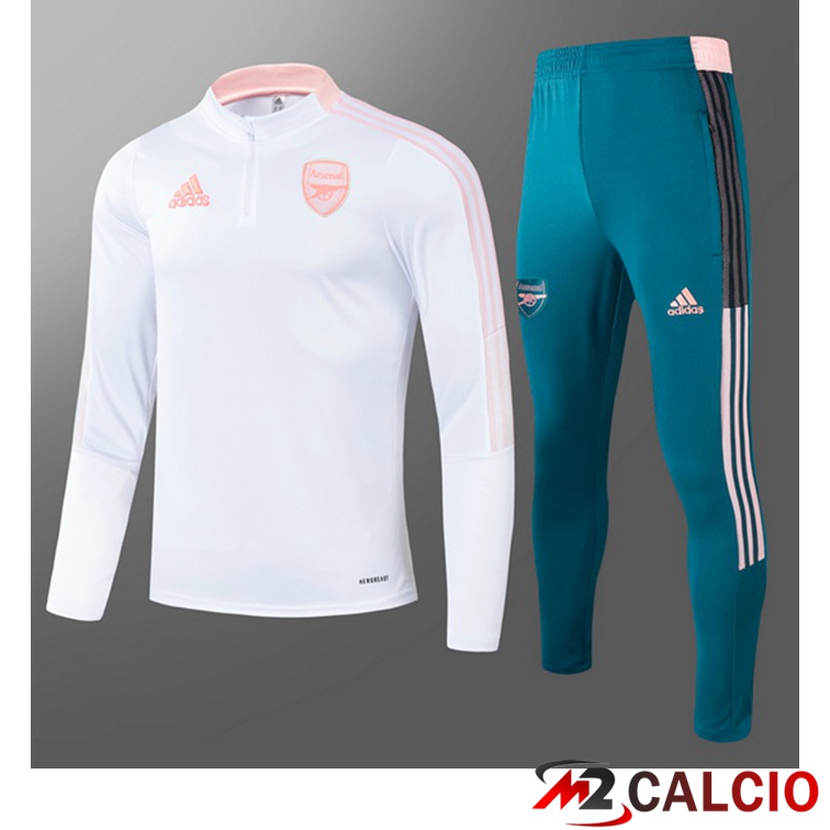 Maglie Calcio Personalizzate,Tute Calcio Squadre,Maglia Nazionale Italiana Calcio | Tuta Calcio Bambino FC Arsenal Bianco 2021/2022