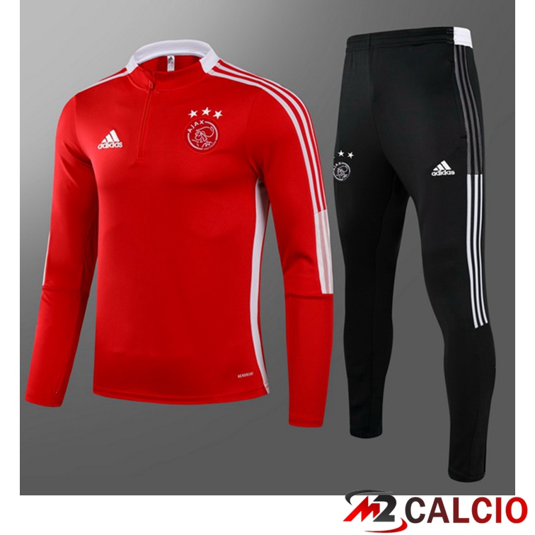 Maglie Calcio Personalizzate,Tute Calcio Squadre,Maglia Nazionale Italiana Calcio | Tuta Calcio Bambino AFC Ajax Rosso 2021/2022