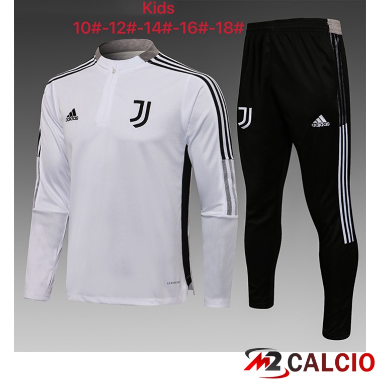 Maglie Calcio Personalizzate,Tute Calcio Squadre,Maglia Nazionale Italiana Calcio | Tuta Calcio Bambino Juventus Bianco 2021/2022