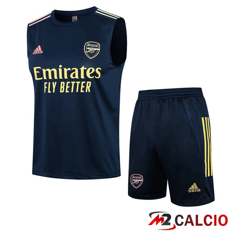 Maglie Calcio Personalizzate,Tute Calcio Squadre,Maglia Nazionale Italiana Calcio | Canotta Calcio FC Arsenal + Pantaloncini Blu Reale 2021/2022