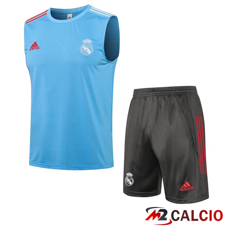 Maglie Calcio Personalizzate,Tute Calcio Squadre,Maglia Nazionale Italiana Calcio | Canotta Calcio Real Madrid + Pantaloncini Blu 2021/2022