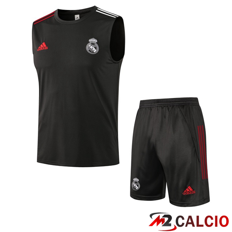 Maglie Calcio Personalizzate,Tute Calcio Squadre,Maglia Nazionale Italiana Calcio | Canotta Calcio Real Madrid + Pantaloncini Grigio 2021/2022