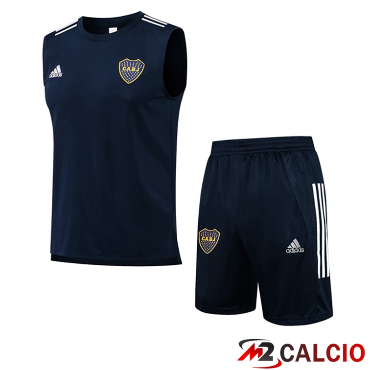 Maglie Calcio Personalizzate,Tute Calcio Squadre,Maglia Nazionale Italiana Calcio | Canotta Calcio Boca Juniors + Pantaloncini Blu Reale 2021/2022