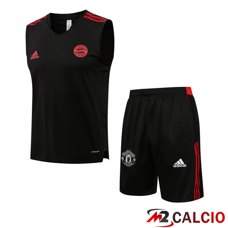 Maglie Calcio Personalizzate,Tute Calcio Squadre,Maglia Nazionale Italiana Calcio | Canotta Calcio Bayern Monaco + Pantaloncini Nero 2021/2022