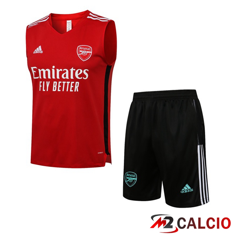 Maglie Calcio Personalizzate,Tute Calcio Squadre,Maglia Nazionale Italiana Calcio | Canotta Calcio FC Arsenal + Pantaloncini Rosso 2021/2022