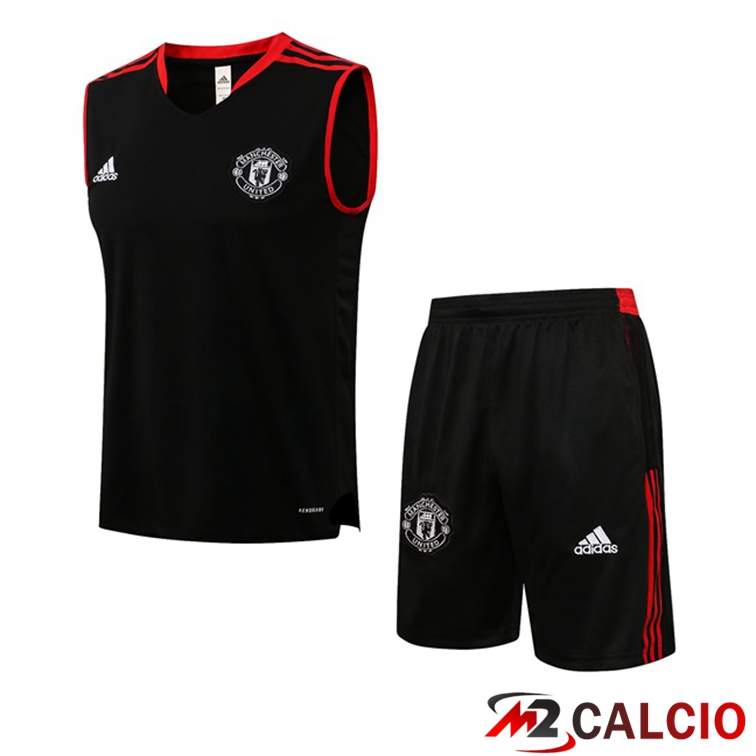 Maglie Calcio Personalizzate,Tute Calcio Squadre,Maglia Nazionale Italiana Calcio | Canotta Calcio Manchester United + Pantaloncini Nero 2021/2022