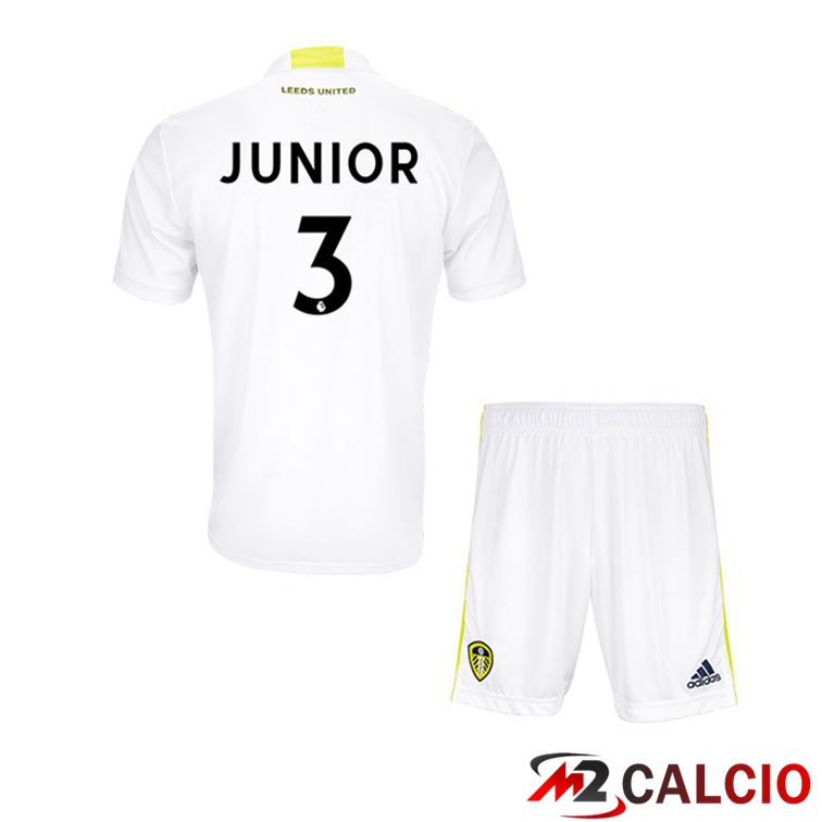 Maglie Calcio Personalizzate,Tute Calcio Squadre,Maglia Nazionale Italiana Calcio | Maglia Leeds United (JUNIOR 3) Bambino Prima Bianco 2021/22