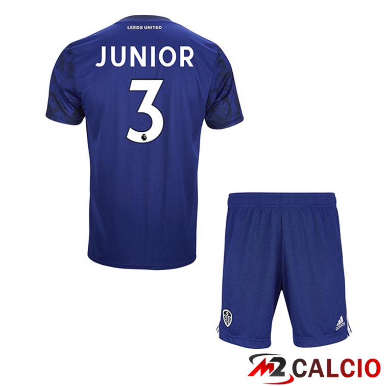 Maglie Calcio Personalizzate,Tute Calcio Squadre,Maglia Nazionale Italiana Calcio | Maglia Leeds United (JUNIOR 3) Bambino Seconda Blu 2021/22