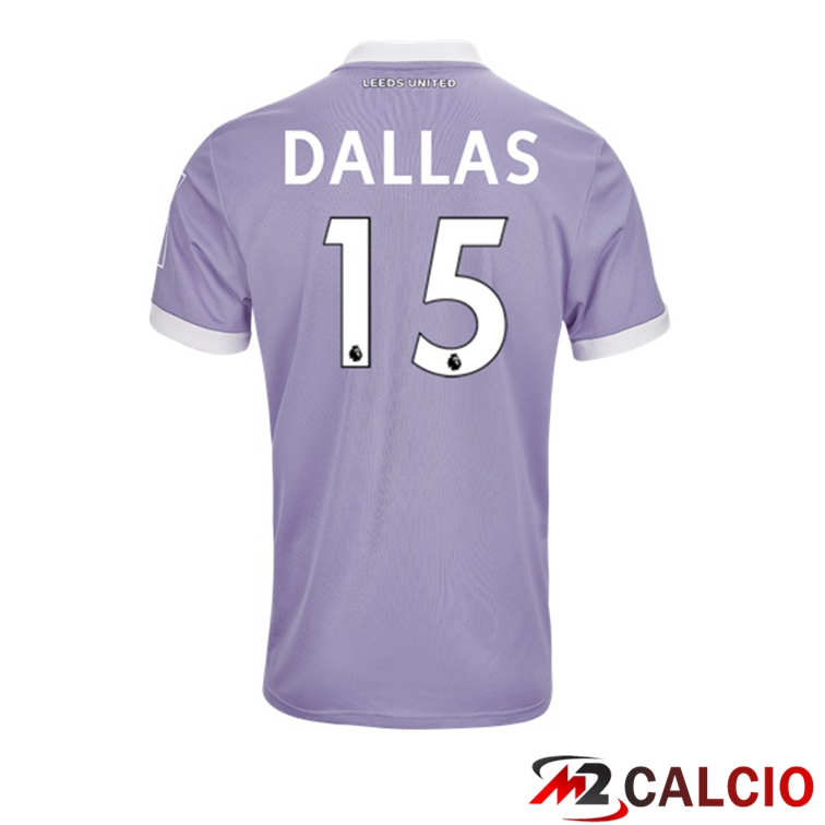 Maglie Calcio Personalizzate,Tute Calcio Squadre,Maglia Nazionale Italiana Calcio | Maglia Leeds United (DALLAS 15) Terza Viola 2021/22