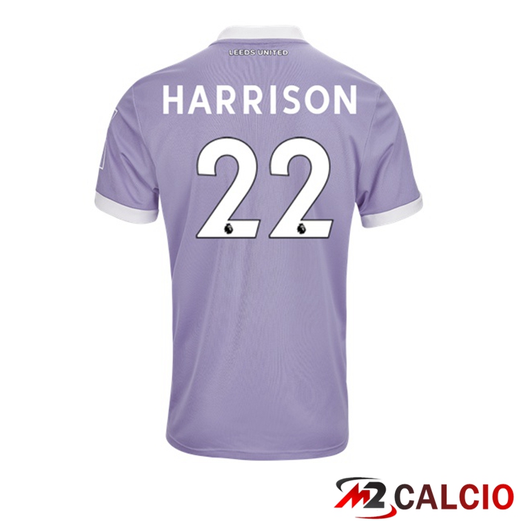 Maglie Calcio Personalizzate,Tute Calcio Squadre,Maglia Nazionale Italiana Calcio | Maglia Leeds United (HARRISON 22) Terza Viola 2021/22