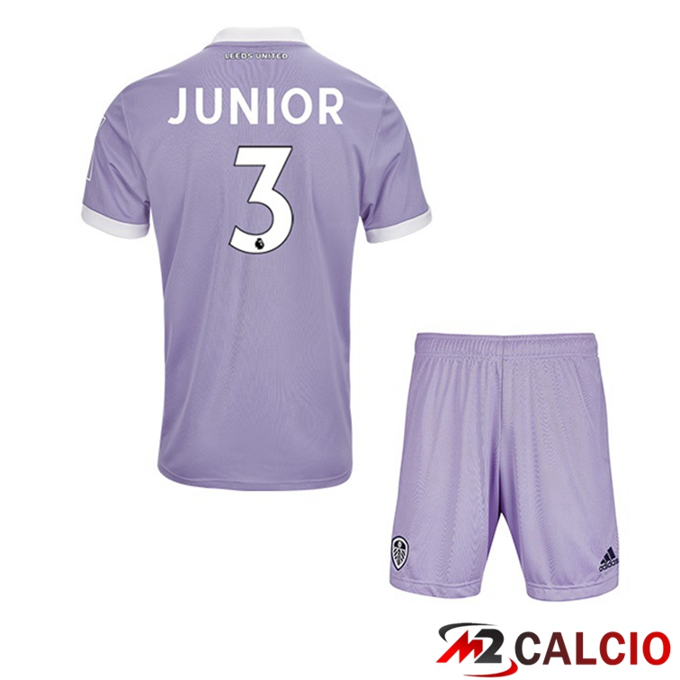 Maglie Calcio Personalizzate,Tute Calcio Squadre,Maglia Nazionale Italiana Calcio | Maglia Leeds United (JUNIOR 3) Bambino Terza Viola 2021/22
