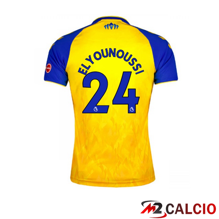 Maglie Calcio Personalizzate,Tute Calcio Squadre,Maglia Nazionale Italiana Calcio | Maglia Southampton FC (ELYOUNOUSSI 24) Seconda Giallo 2021/22