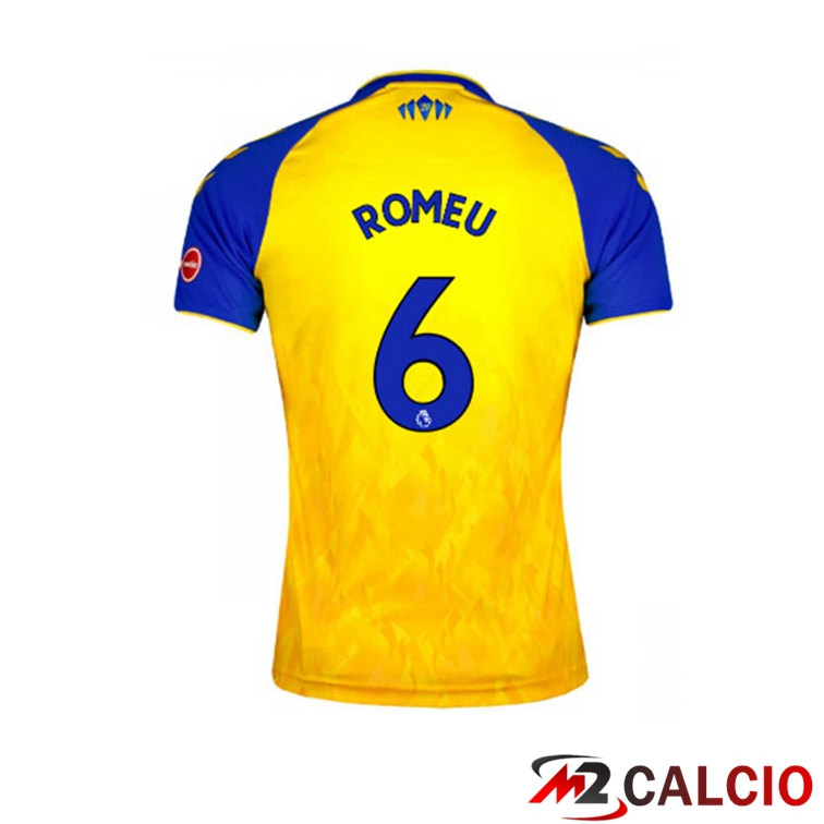 Maglie Calcio Personalizzate,Tute Calcio Squadre,Maglia Nazionale Italiana Calcio | Maglia Southampton FC (ROMEU 6) Seconda Giallo 2021/22