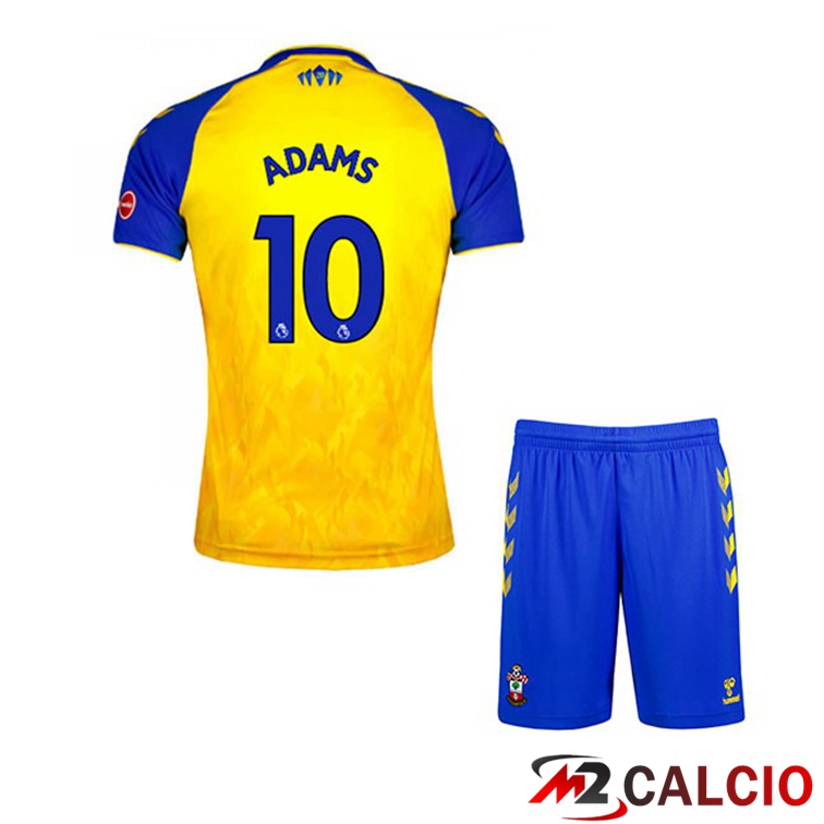 Maglie Calcio Personalizzate,Tute Calcio Squadre,Maglia Nazionale Italiana Calcio | Maglia Southampton FC (ADAMS 10) Bambino Seconda Giallo 2021/22