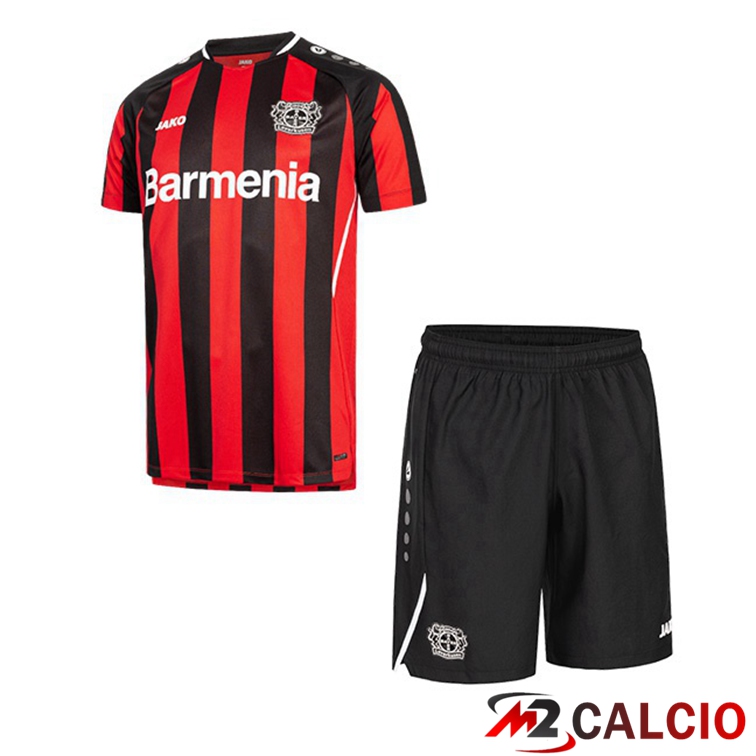 Maglie Calcio Personalizzate,Tute Calcio Squadre,Maglia Nazionale Italiana Calcio | Maglia Bayer 04 Leverkusen Bambino Prima Rosso/Nero 2021/22